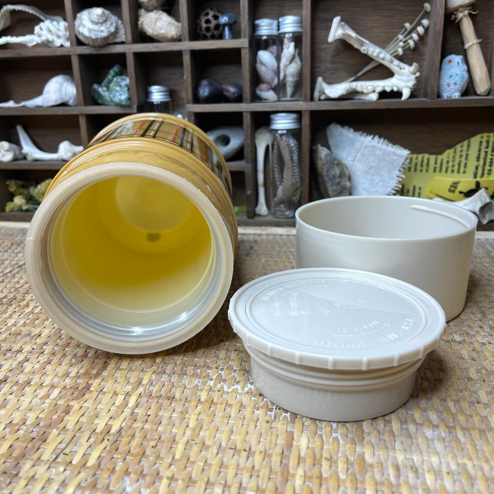 Vintage 80s Mustard Plaid Thermos Soup Beverages Double Walled by Aladdin - Picture 4 of 12